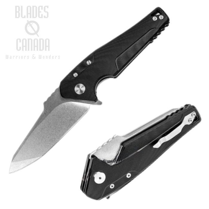 Real Steel Echo Folding Knife, K110 Steel SW, G10 Black, 9841